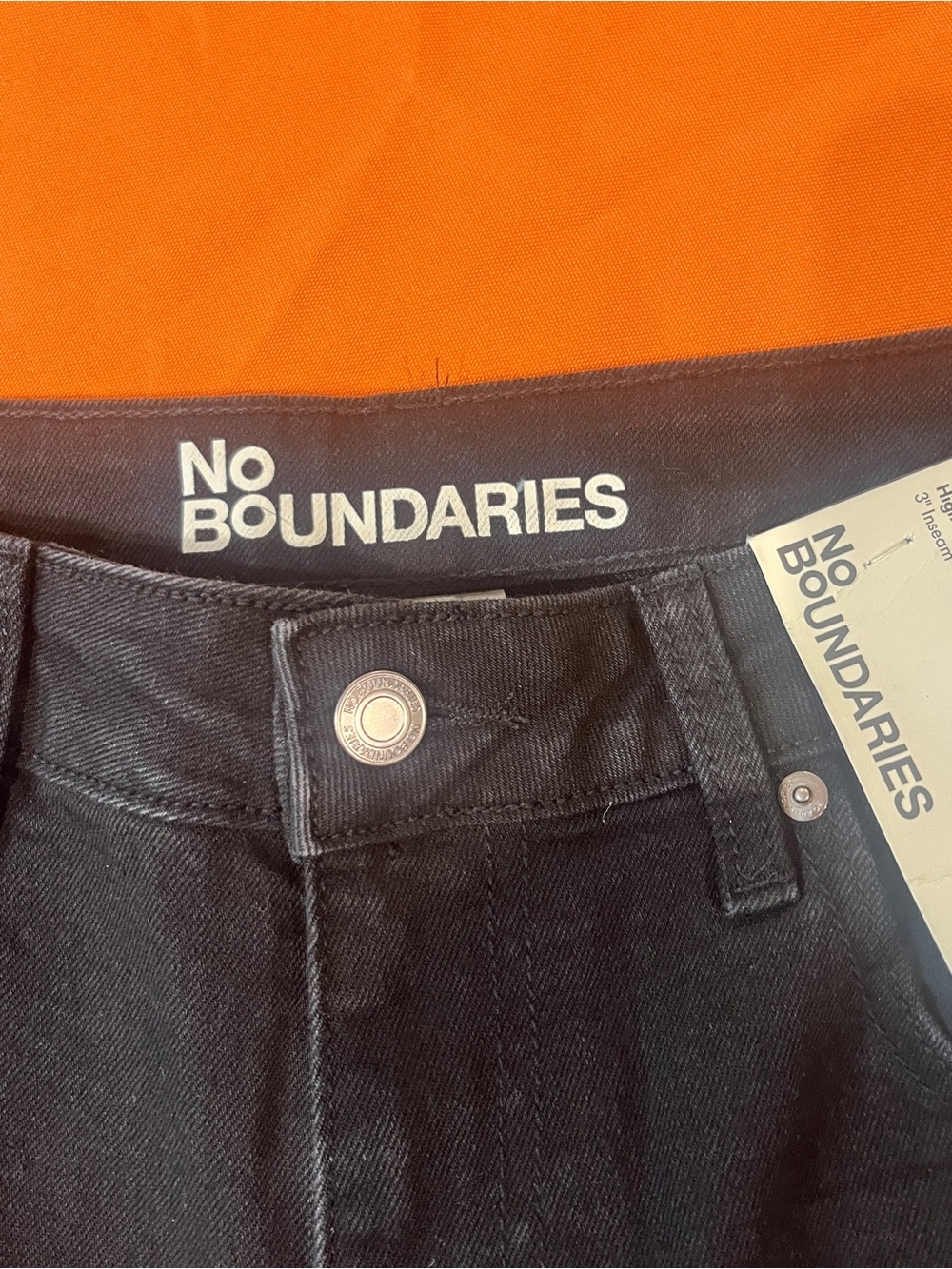No Boundaries Black Denim Jean Shorts